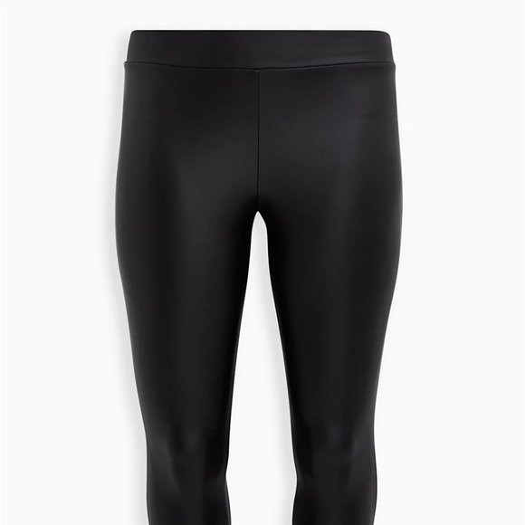 Torrid Faux Leather Black Leggings - Picture 2 of 11